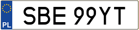 Trailer License Plate